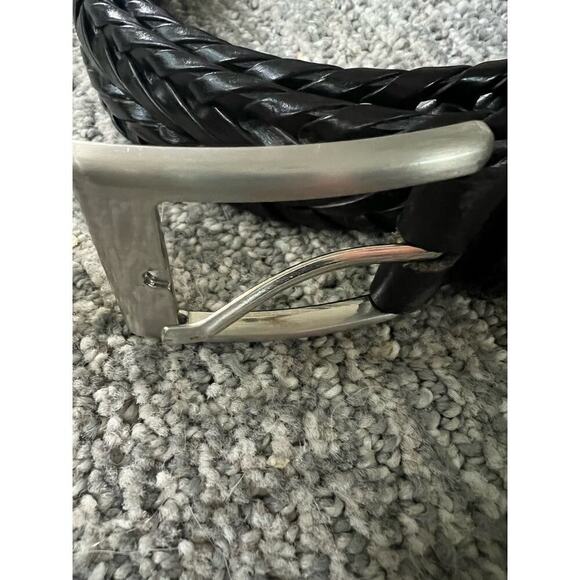 Tommy Bahama men’s braided black leather belt size 38-40 - Picture 3 of 6